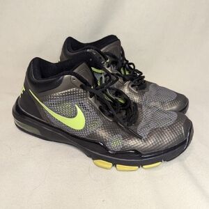 Nike Men's Lime Green, Gray and Black Sneakers Size 9